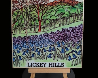 Handcrafted Lickey Hills Ceramic Tile