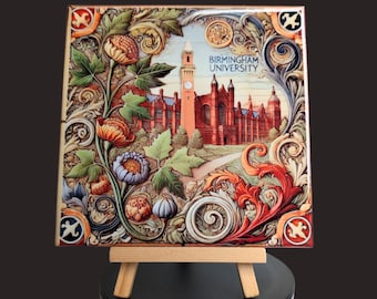 6″ x 6″ ceramic tile – University of Birmingham Old Joe – heritage décor
