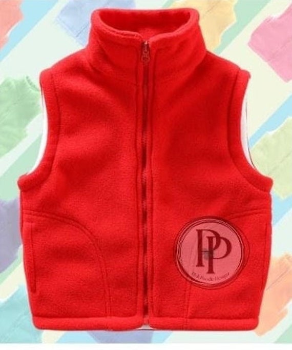 Kids Fleece Vest. Personalized Vest, Monogrammed Vest, Fleece Vest, Kids Vest, Kids Personalized Vest, Toddler Fleece Vest, Toddler Vest