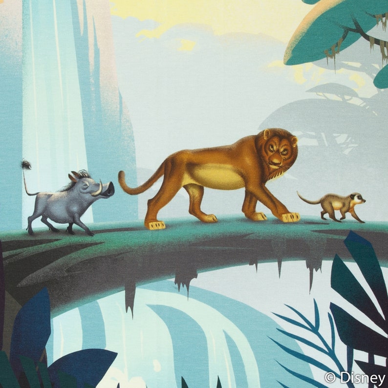 Lion King Swafing Jersey 0.6 m Panel Simba Nala Mijani