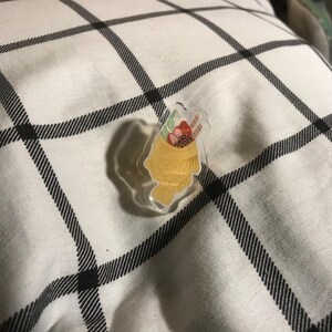 Taiyaki inspired acrylic pin