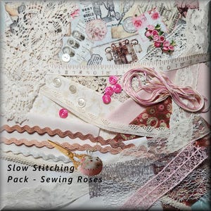 Inspiration för vintagesömnad, broderi, långsamt sömnadspaket, mindful terapi, fristilsbroderikonst