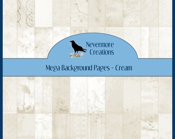 Mega Collection DIGITAL Background Pages - Cream