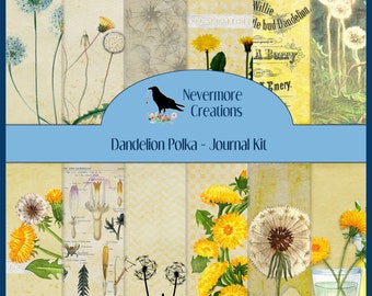 Dandelion Polka DIGITAL Journal Kit