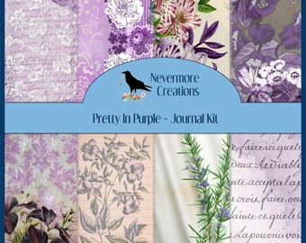 Pretty in Purple DIGITAL Journal Kit