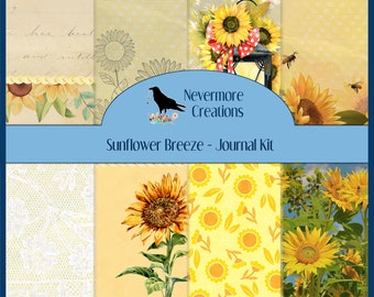 Sunflower Breeze DIGITAL Journal Kit