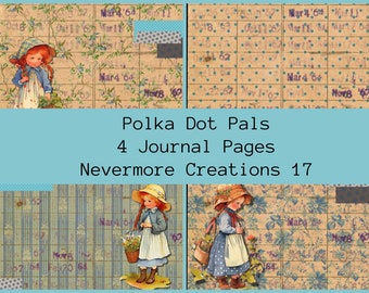 Polka Dot Pals DIGITAL Journal Pages