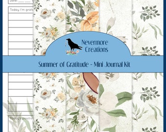 Summer of Gratitude DIGITAL Mini Journal Kit