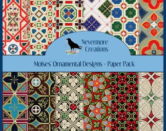 Moises' Ornamental Designs DIGITAL Paper Pack