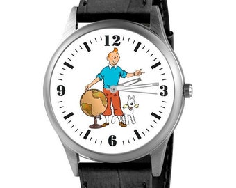 Reloj de Tintin, vintage, coleccion, comic, reloj personalizado, regalo personalizado, regalo con foto, regalo original, idea de regalo