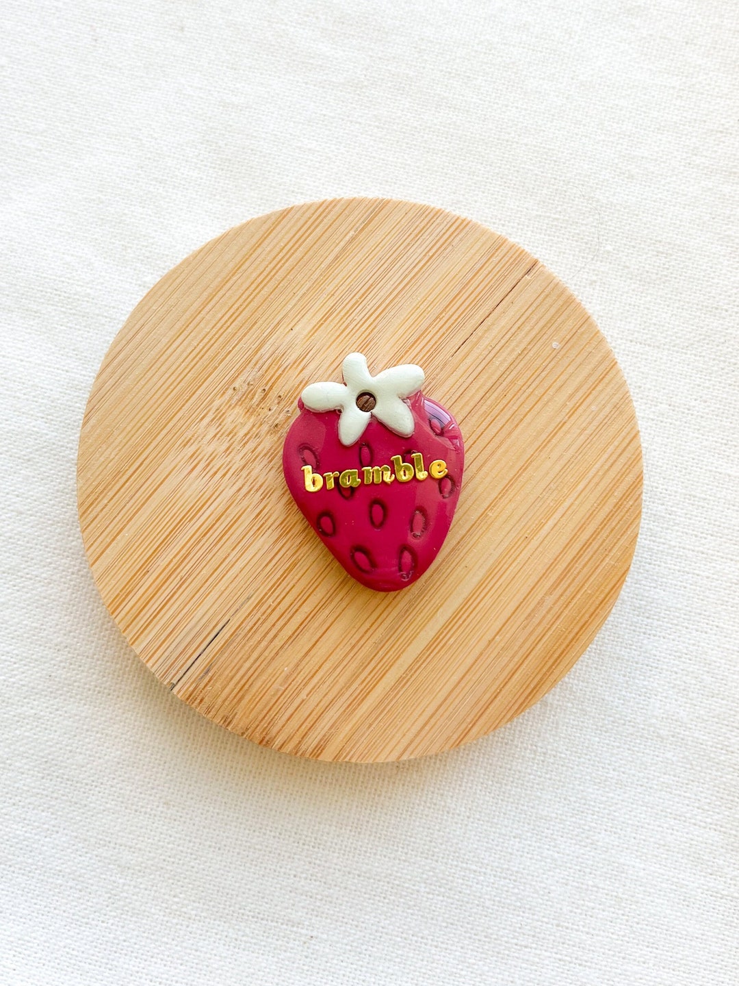 Raspberry Dog Tag Strawberry Pet ID Tag - Fruit, Berries, Dog Tag - Etsy
