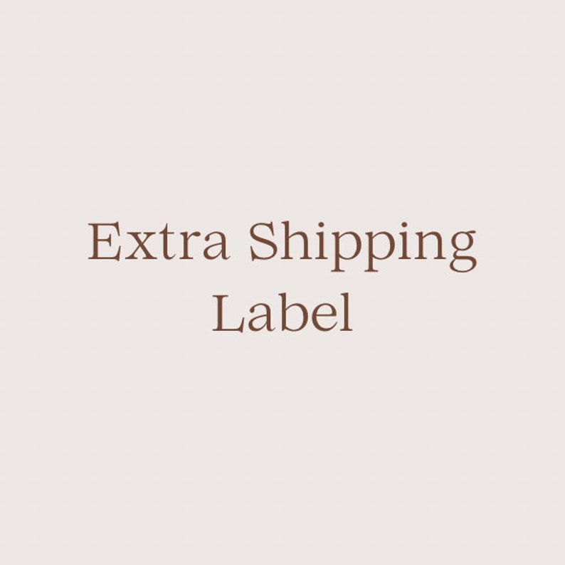 Extra Shipping Label image 1