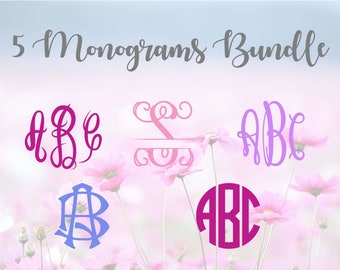 Monogram Bundle SVG, Font bundle SVG, Alphabet Letters SVG, Monogram Font, svg Cutting Fonts, Svg Files, Svg files for silhouette