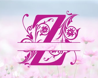 Split Regal Monogram SVG, Alphabet Letters SVG, Monogram Font, SVG Cutting Fonts, Svg Files, Svg files for silhouette