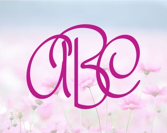 Handwritten Monogram SVG, Alphabet Letters SVG, Monogram Font, SVG Cutting Fonts, Svg Files, Svg files for silhouette