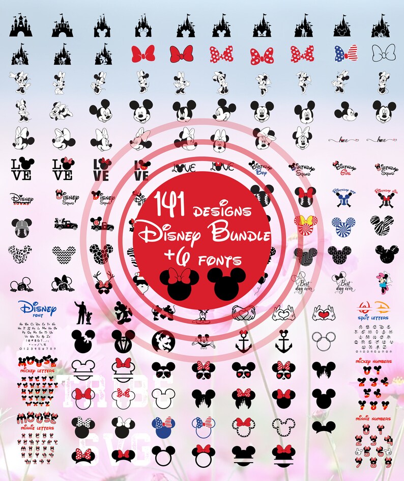 Download Disney Bundle SVG Mickey SVG Minnie SVG Disney svg Mickey ...