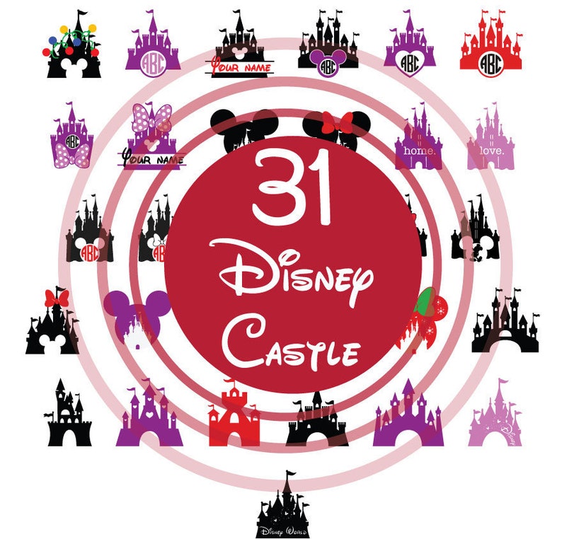 Download Disney Castle SVG Bundle Disneyland SVG Minnie svg Mickey ...