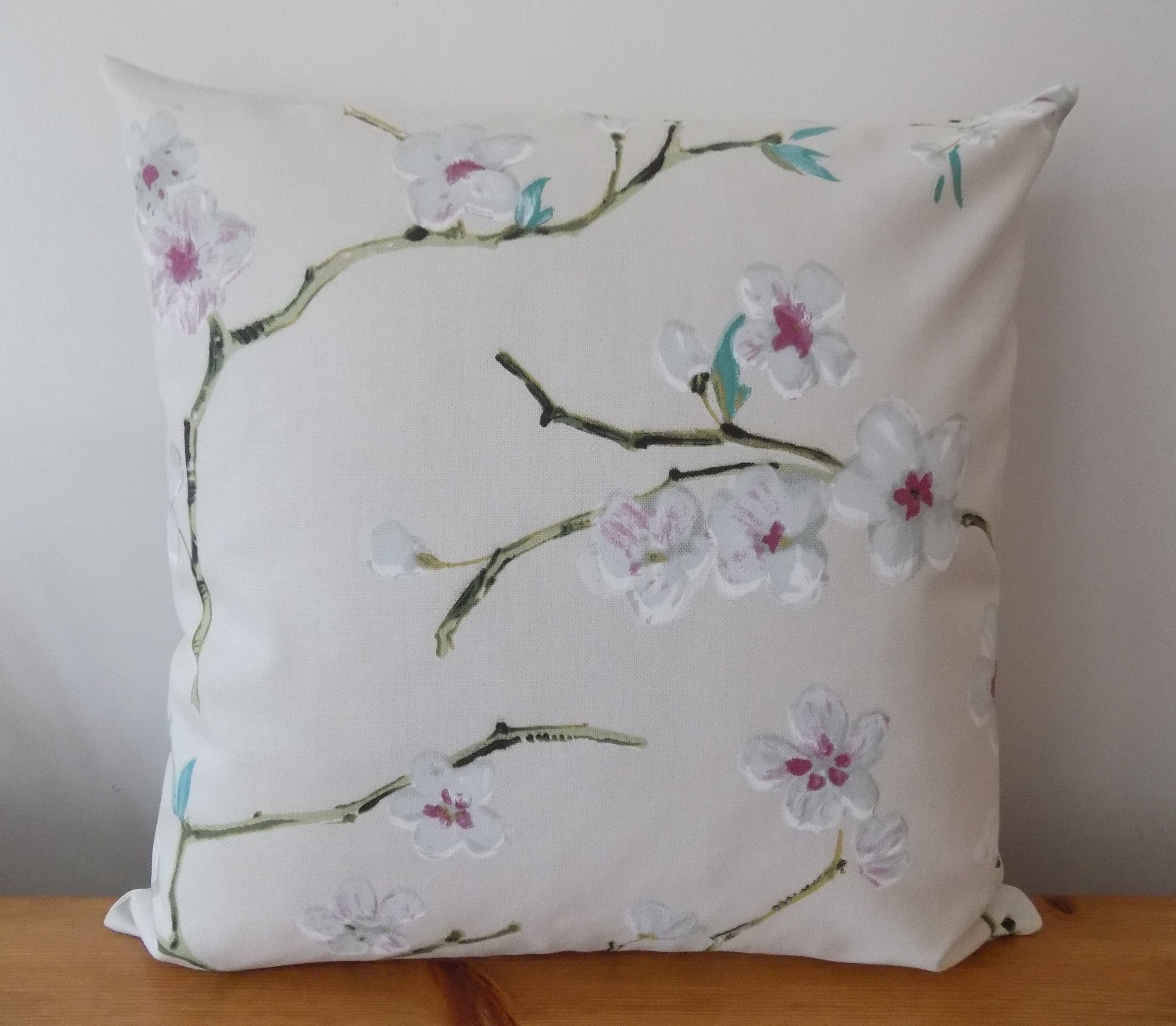 Cherry blossom throw pillow hot sale