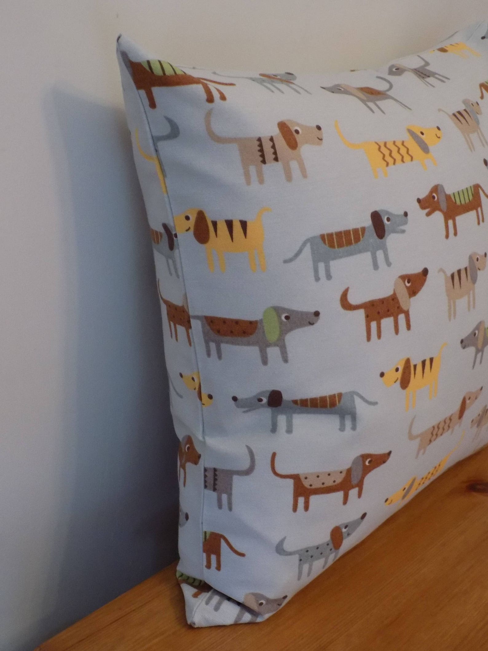 Sausage Dogs Cushion Cover UK Dachshund Fabric Linen Look Etsy UK