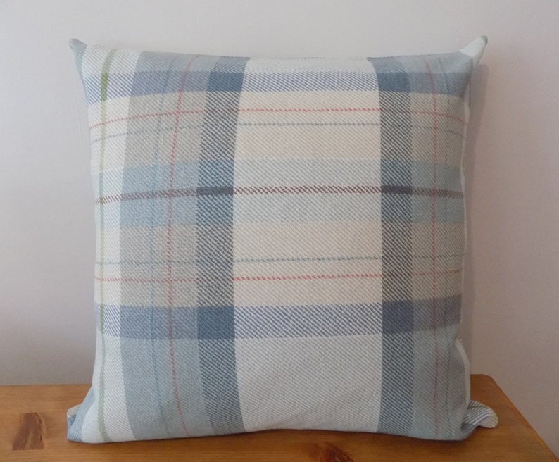 Tartan Cushion Cover UK Plaid Check Fabric Pillow Decorative Etsy UK