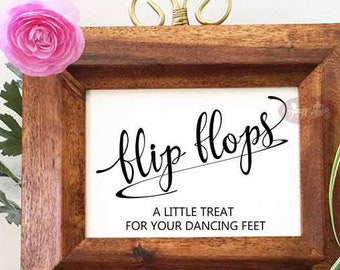 Wedding Flip Flops Sign, Flip Flop Sign, Wedding Signs, Dancing Shoes Sign, Dance Floor Sign, Flip Flops For Wedding Guests - GLADPaper