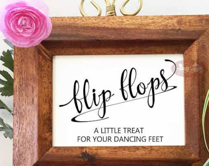 Wedding Flip Flops Sign, Flip Flop Sign, Wedding Signs, Dancing Shoes Sign, Dance Floor Sign, Flip Flops For Wedding Guests - GLADPaper