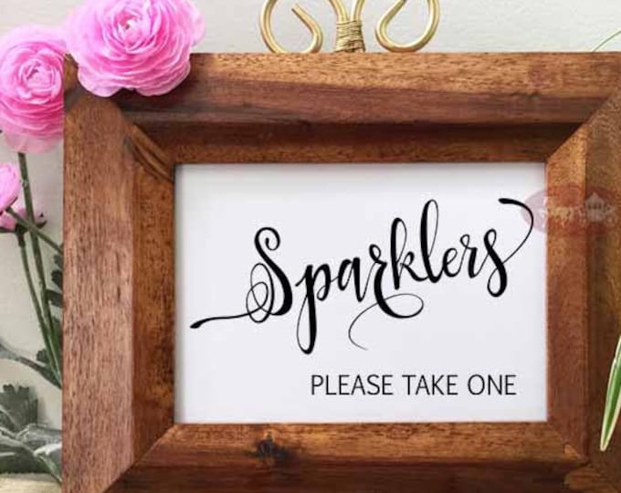 Sparkler Wedding Sign, Sparkler Send Off, Wedding Signs, Wedding Sign, Let Love Sparkle Sign