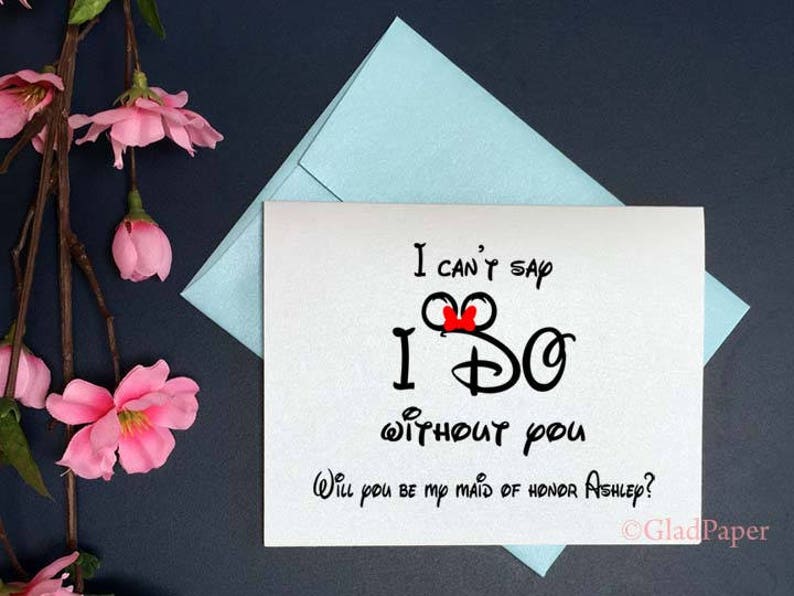 disney maid of honor proposal