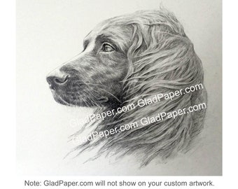 Pencil Drawing Dog Portrait