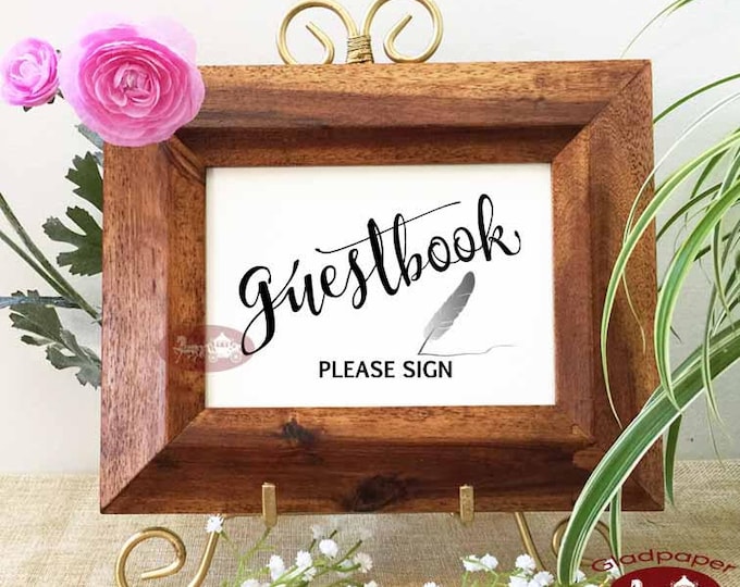 Guestbook Sign, Guest Book Sign, Wedding Guestbook Sign, Calligraphy Guestbook Sign Typography Guestbook Sign, Guestbook signage, top seller