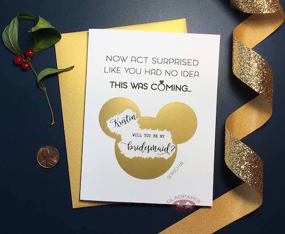 disney maid of honor proposal