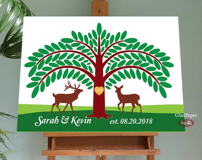 Wedding Guest Book Alternative, Wedding Tree Guest Book, Rustic Guest Book, Wedding Guestbook Alternative, Personalized Guest Book Canvas