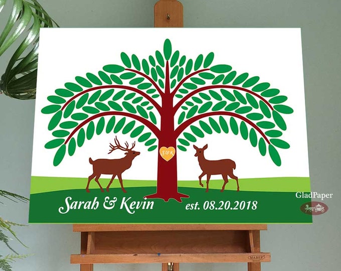 Wedding Guest Book Alternative, Wedding Tree Guest Book, Rustic Guest Book, Wedding Guestbook Alternative, Personalized Guest Book Canvas