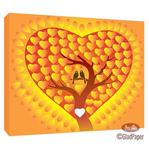 Wedding Guestbook Alternative, Wedding Tree Guest Book, Heart Tree Guest Book, Wedding Guestbook Alternative, Personalized Guest Book Canvas