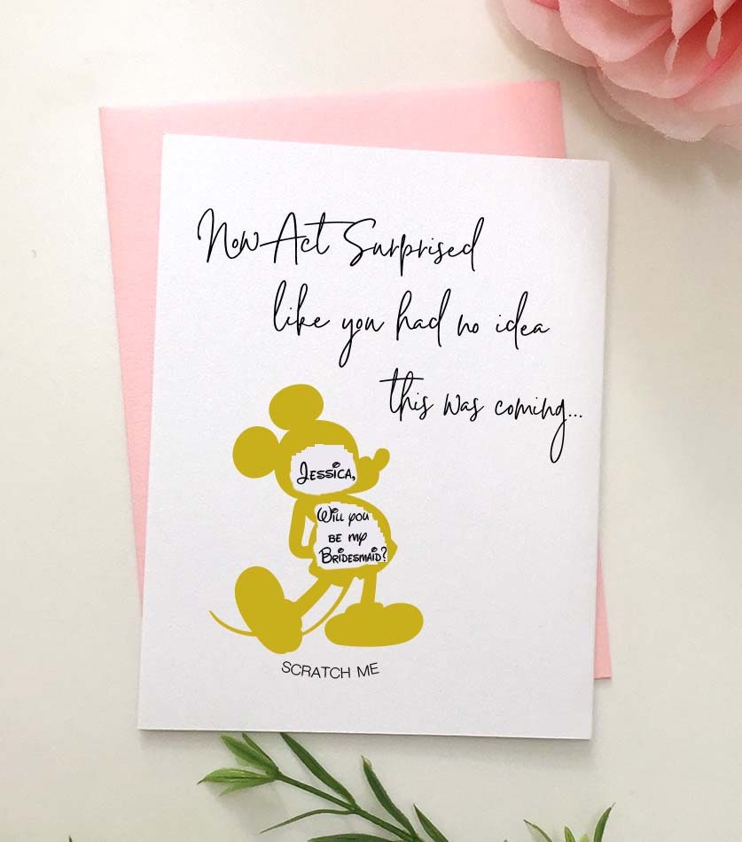 disney maid of honor proposal