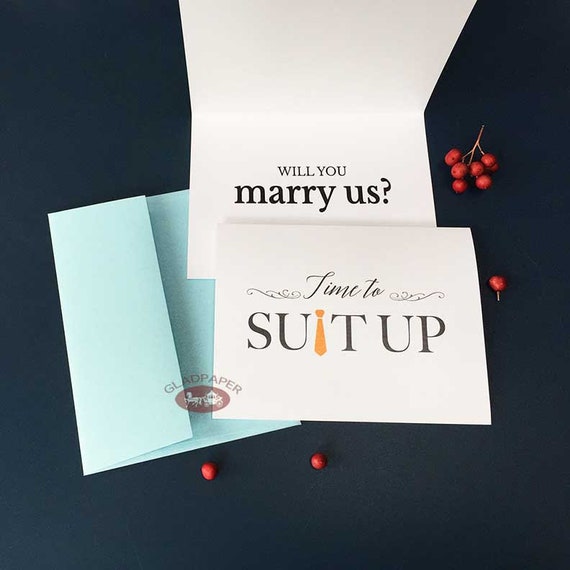 Will You Marry Us Card FPS0016 Will you be our Officiant Card Wedding Card