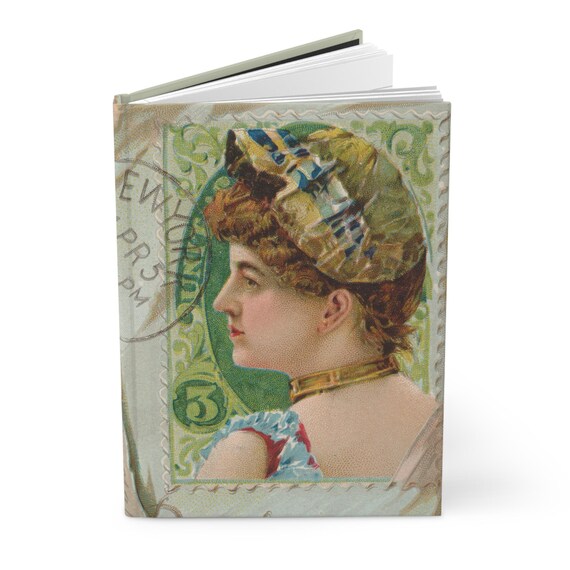 tobacco journal Vintage Lady Hardcover – 1889 Ephemera Art New Research on Tobacco
