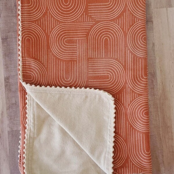 Boho Rainbow Receiving Blanket Etsy