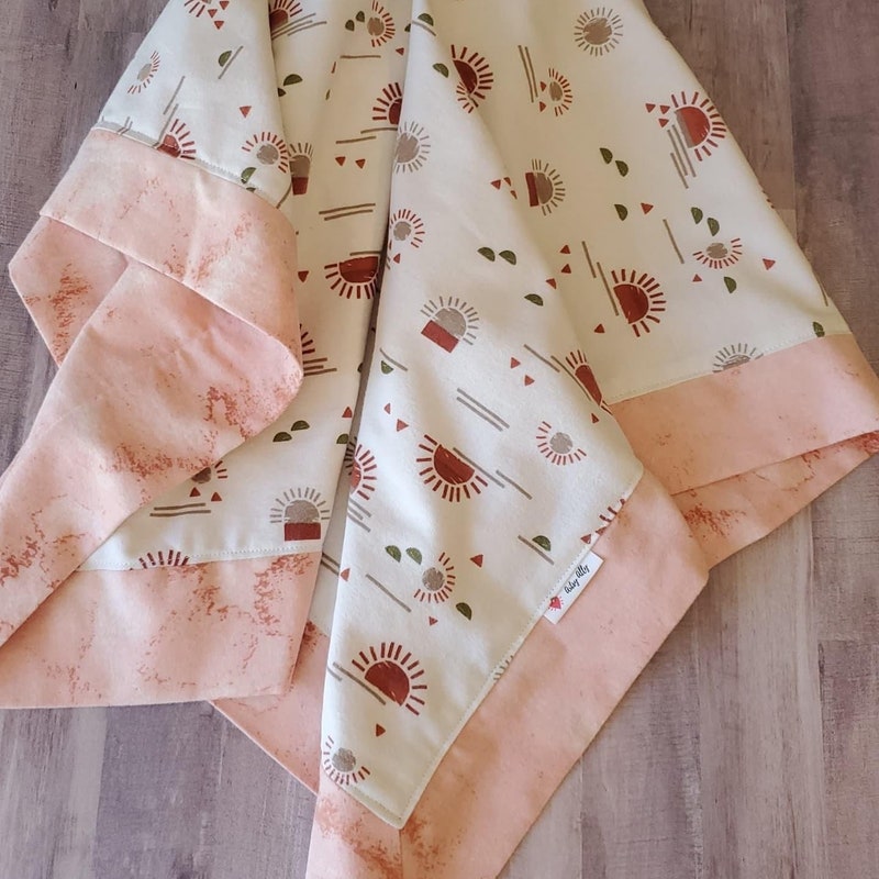Tranquil Washed Cotton Flannel In Orange