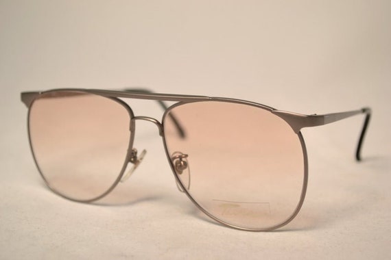 TURA278 Vintage 1970's Aviator Eyeglass Frames, N… - image 2