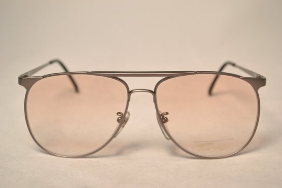 TURA278 Vintage 1970's Aviator Eyeglass Frames, N… - image 1
