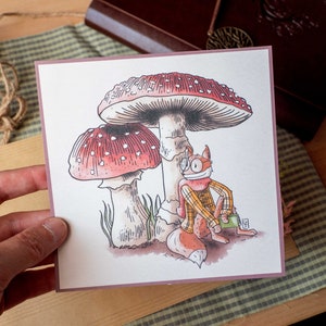 Illustration "Lecture sous le champignon"
