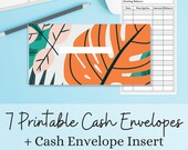 Cash Envelope System, Printable Cash Envelope Inserts, Budgeting Envelopes, Money Envelope System, DIY Budget Wallet Dividers, Cute Tropical