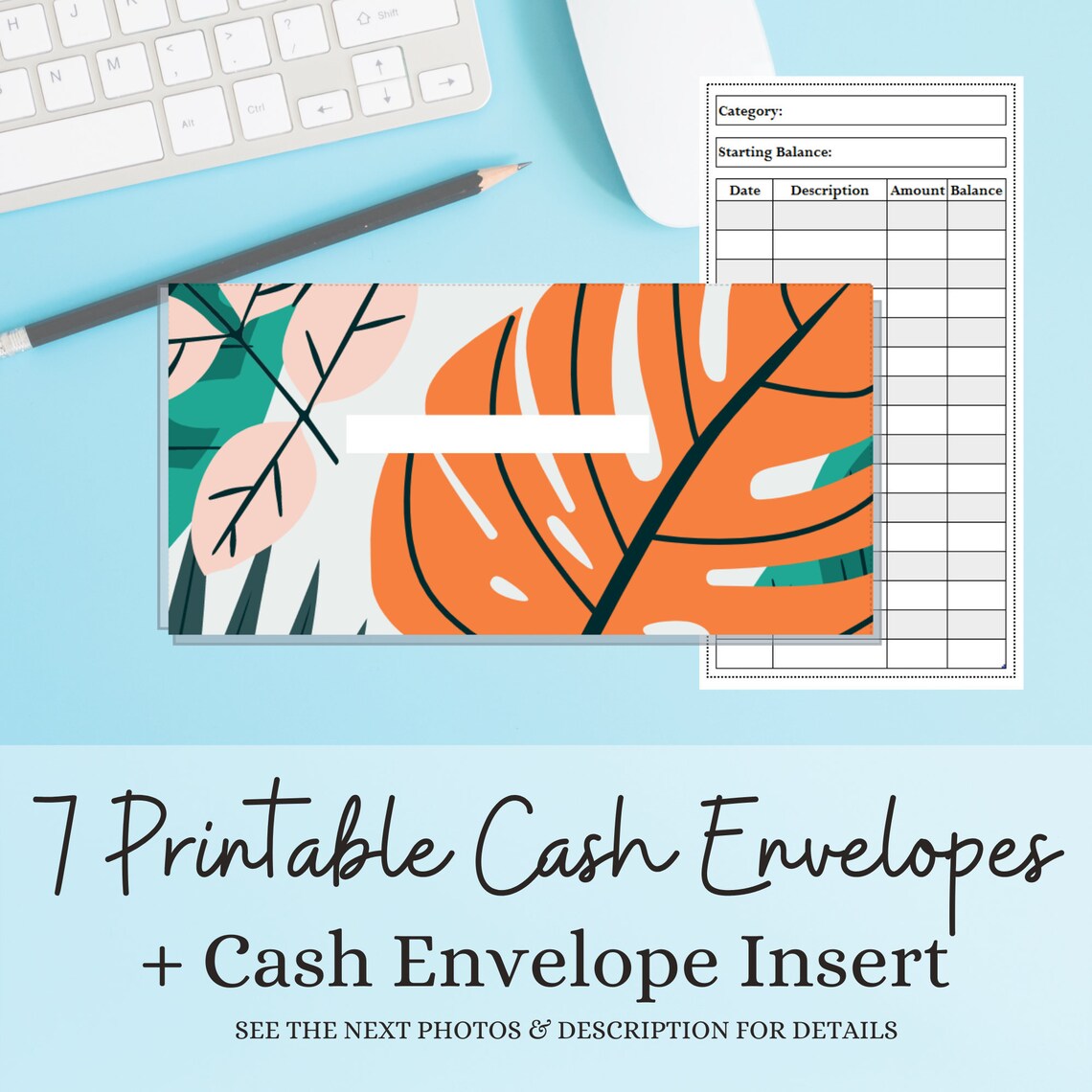 Cash Envelope System Printable Cash Envelope Inserts Etsy
