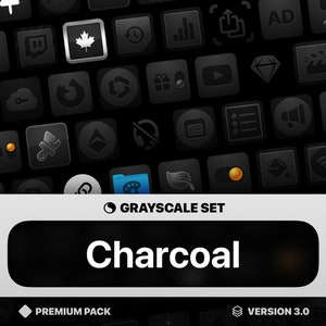 Charcoal, 220,000+ Stream Deck Icon Pack, PNG