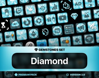 Diamond, 220,000+ Stream Deck Icon Pack, PNG