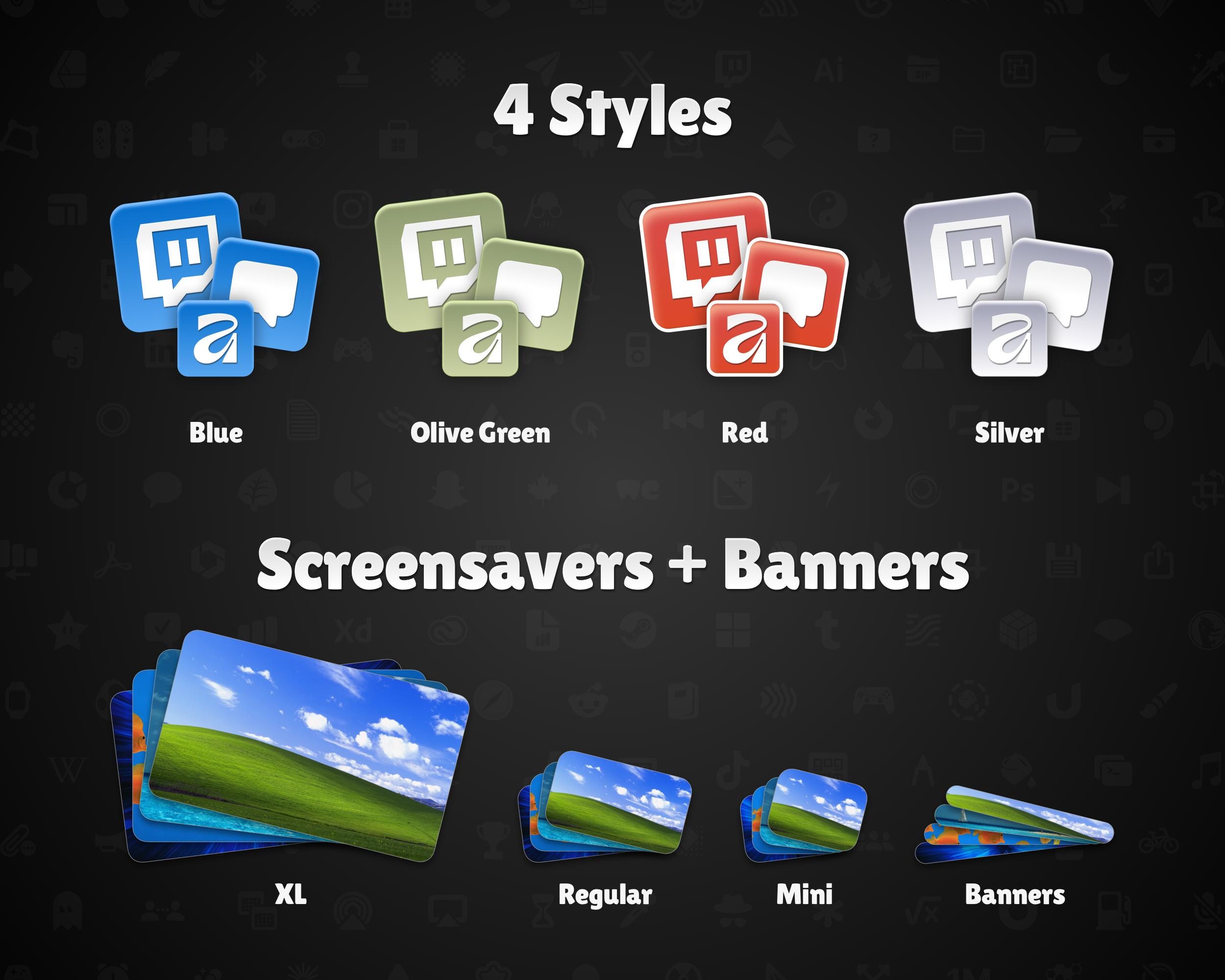 Windows Xp Stream Border Windows XP 1 ~ 18,000 Stream Deck Icon Pack, PNG - Etsy