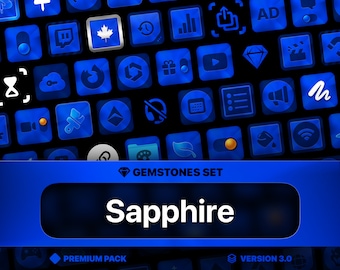 Sapphire, 220,000+ Stream Deck Icon Pack, PNG