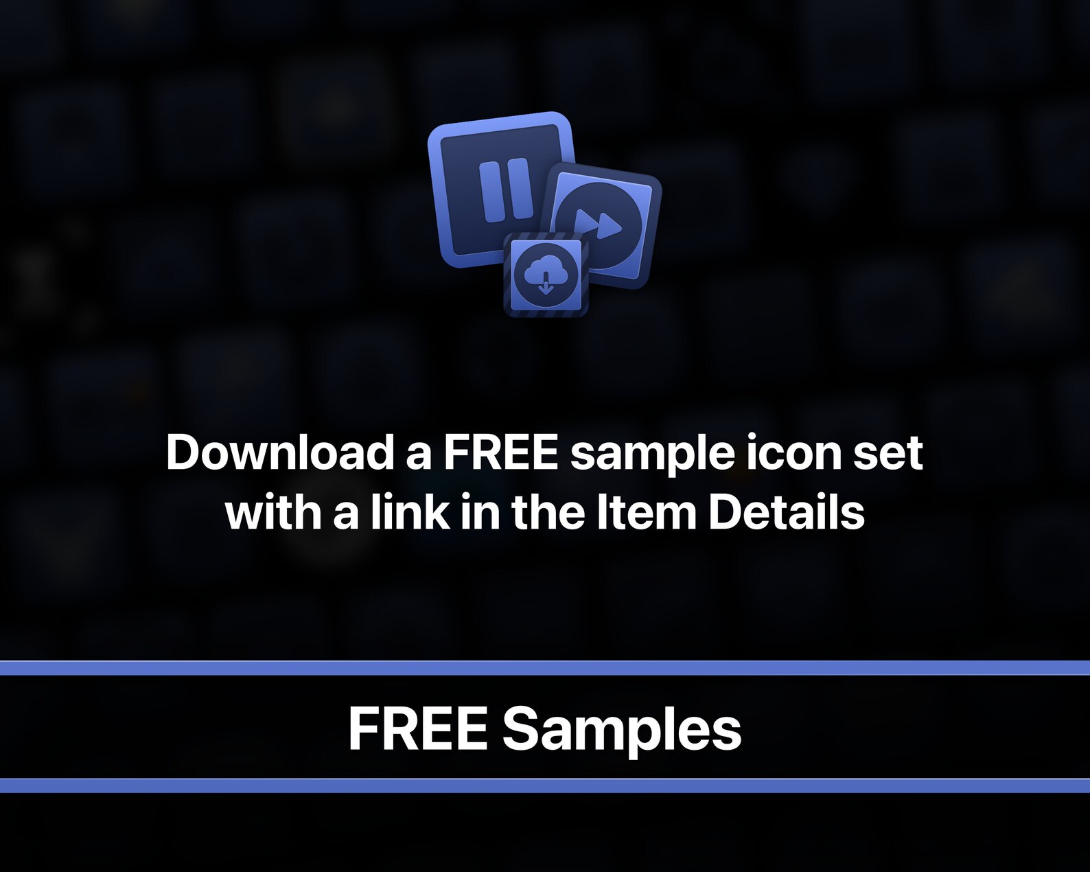 Light Blue Stream Deck Icon Pack, PNG - Etsy