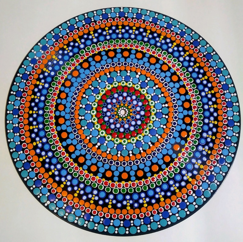 12 Vinyl Record Mandala different Design and Color Options Etsy